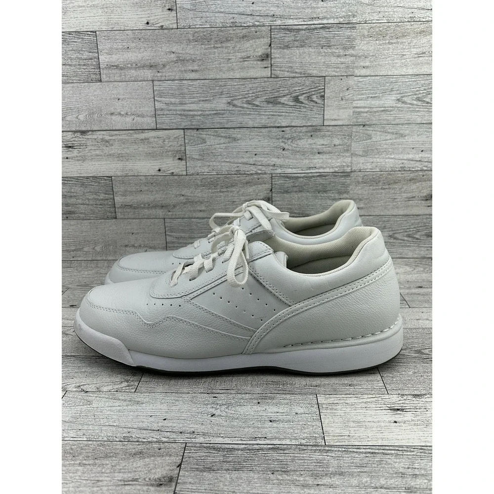 Rockport ProWalker‎ Shoes Mens Size 10M White Leather Walking Comfort Classic